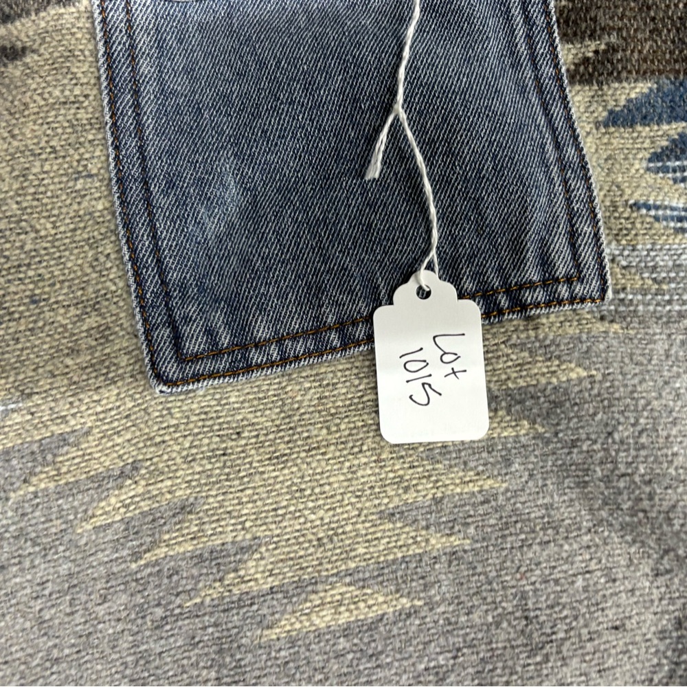 Women’s Denim Patchwork Jacket With Aztec Knit Pa… - image 2